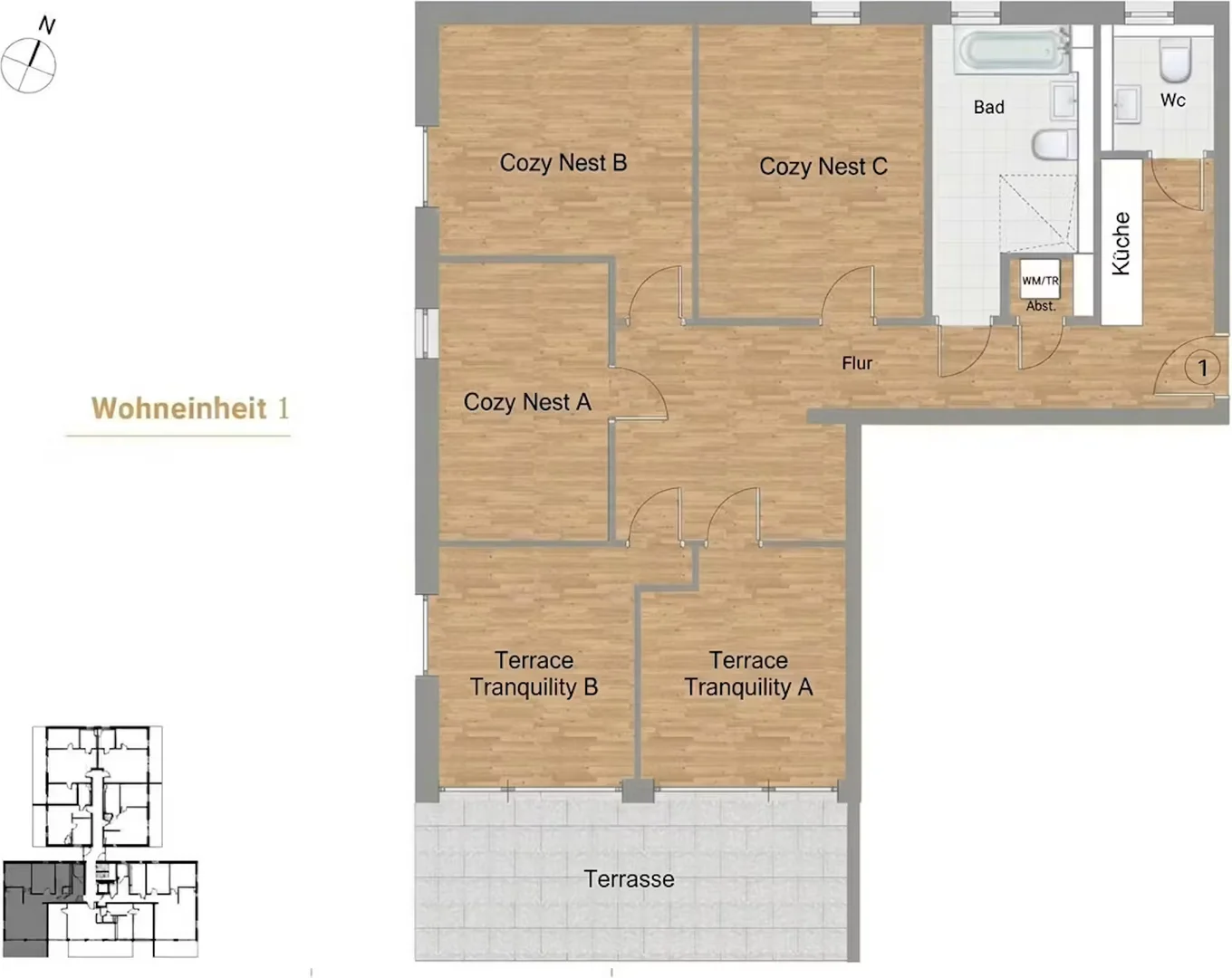 Affordable room for students with ample lighting in