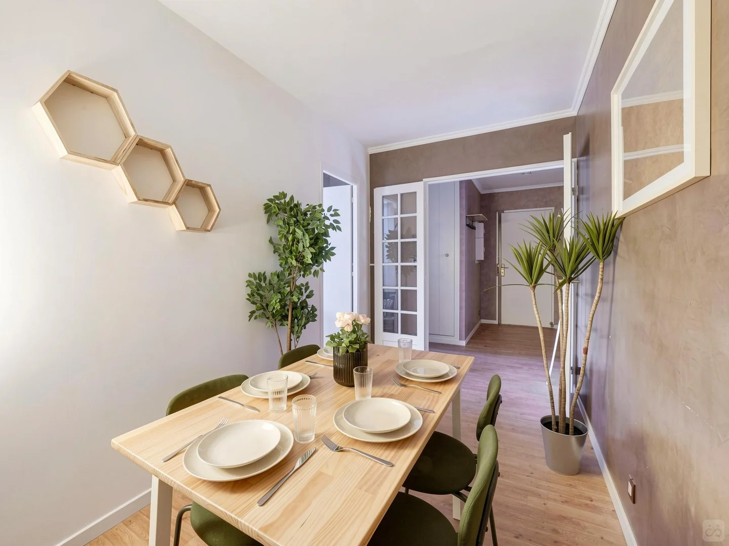 Habitación asequible para estudiantes con buena iluminación en 