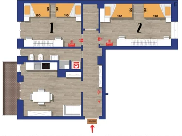 Quarto compartilhado em Via Ruggero Leoncavallo, imagem 17 de 17