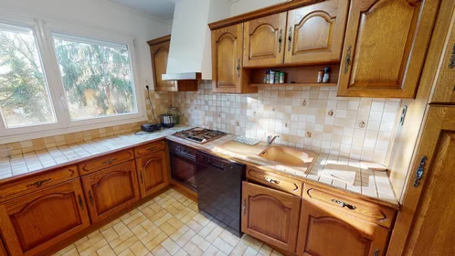 Habitación privada en 11 Square Du Haut Blosne, imagen 25 de 36