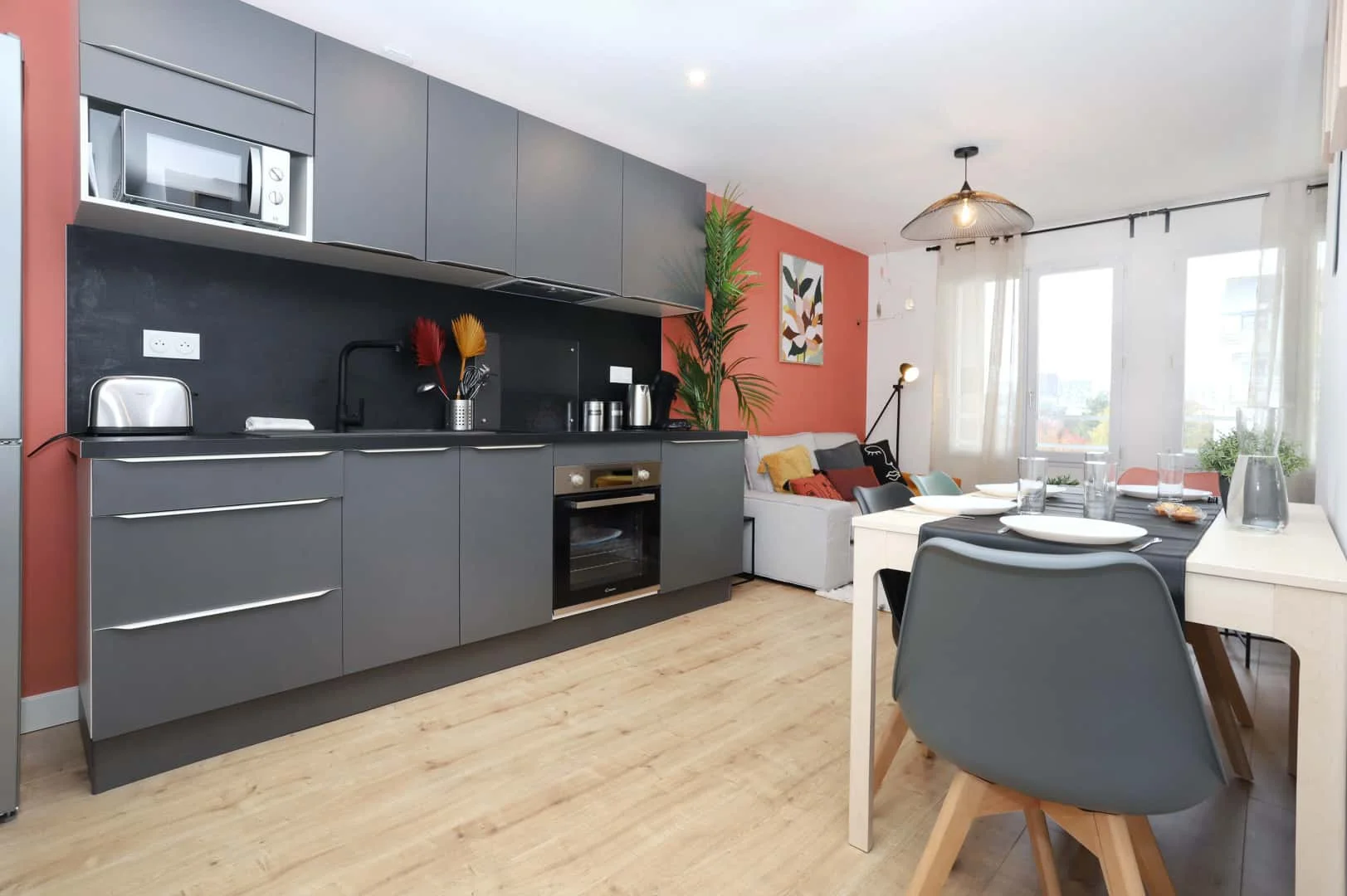 Habitación en apartamento estudiantil en alquiler en , completamente amueblado