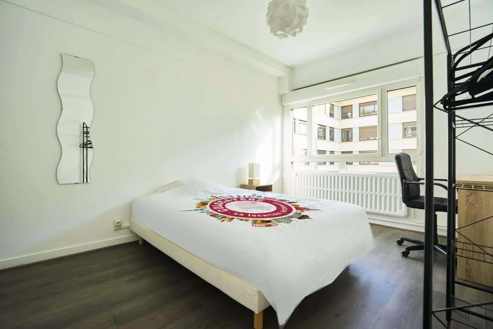 Student room in  with study area and shared facilities