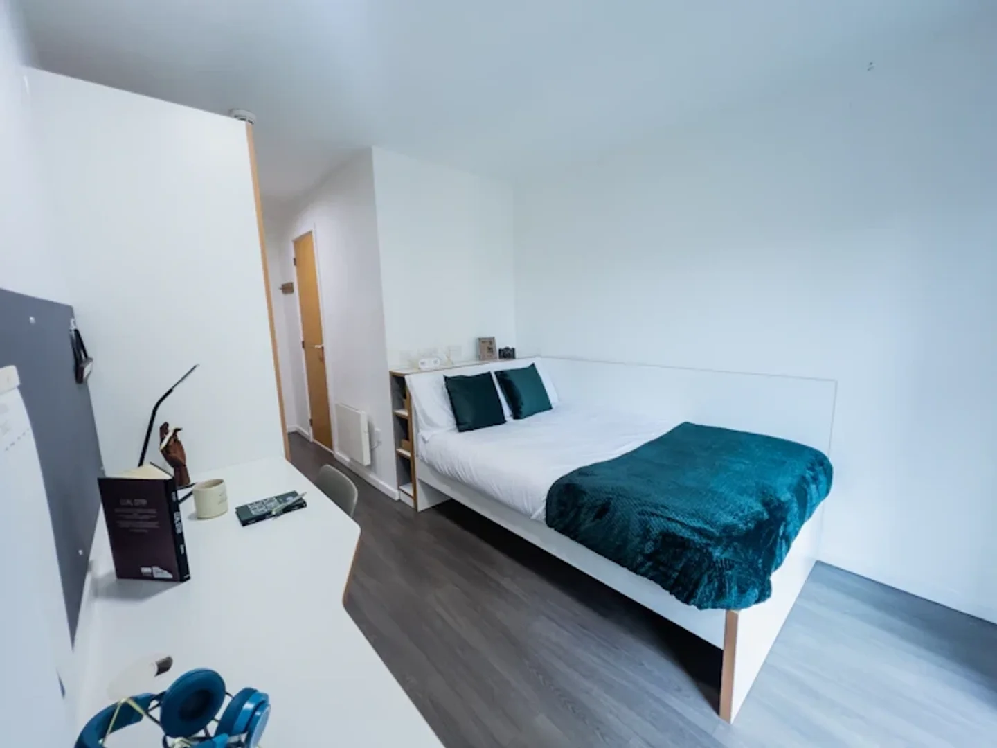 Habitación estudiantil amplia y cómoda en 