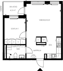 Logement entier à Maria Prästgårdsgata 30 B, image 1 de 10
