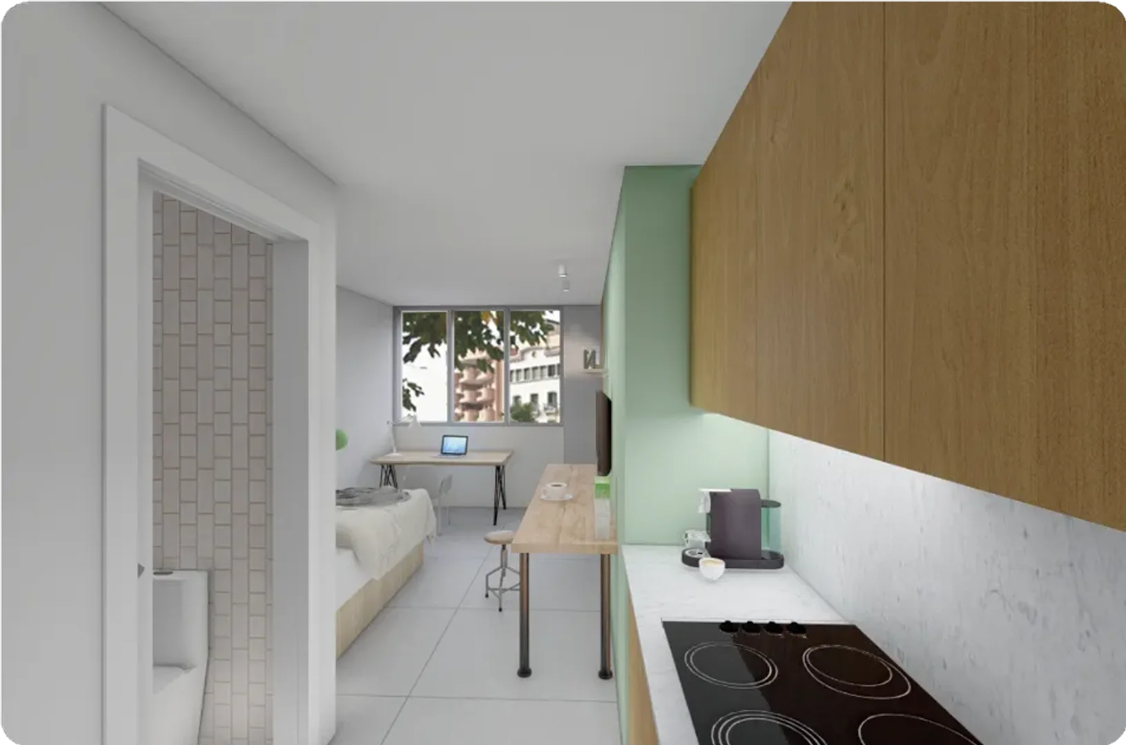 Room for rent in student apartment in , fully furnished