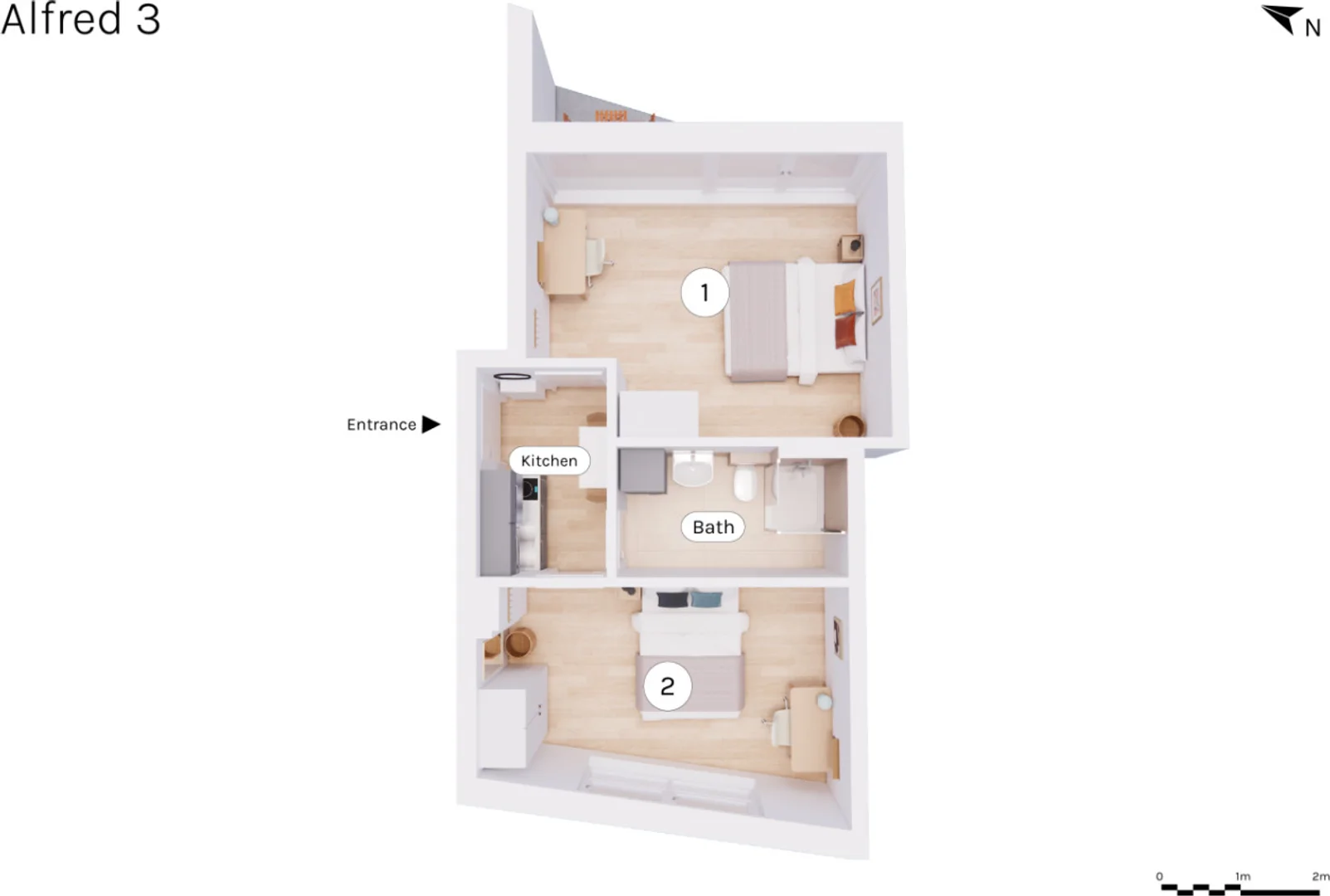 Budget-friendly student room close to campus in 