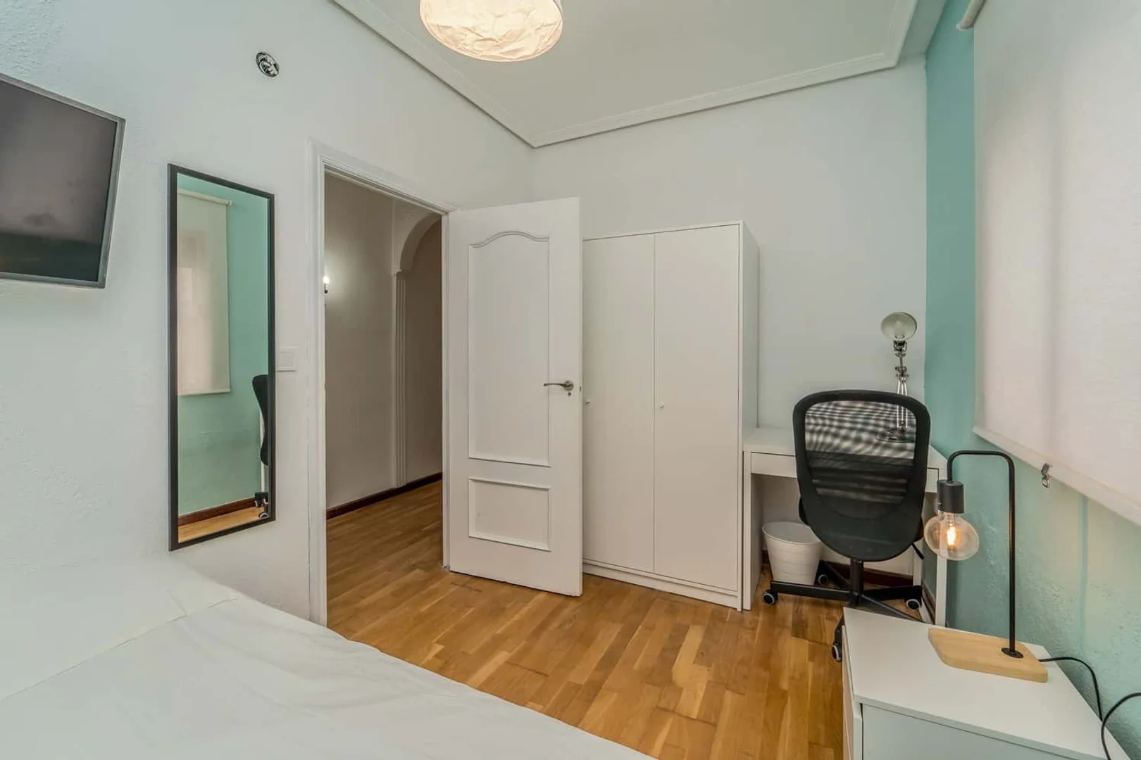 Student room in  with study area and shared facilities