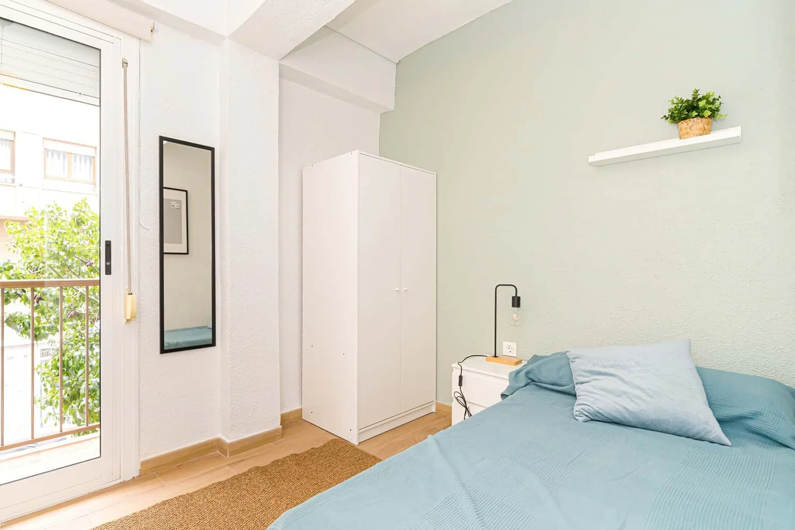 Affordable room for students with ample lighting in 