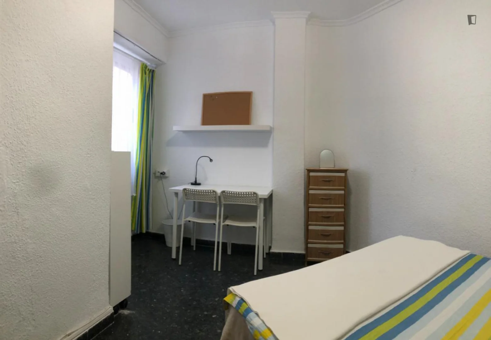 Affordable room for students with ample lighting in 