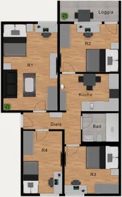 Quarto privado em Mainaustraße, Aubing-Lochhausen-Langwied, imagem 1 de 10
