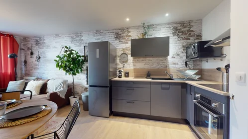 Quarto privado em 199 rue Calvin - Résidence 161 allée François Chatillon Bâtiment F, imagem 7 de 15