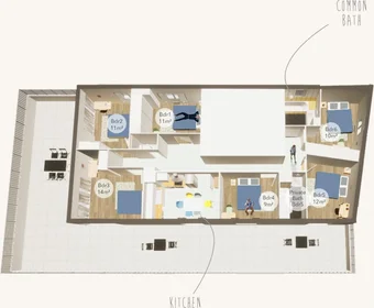 Privatzimmer in der Sans-Souci Dauphiné, Lyon, bild 6 von 6