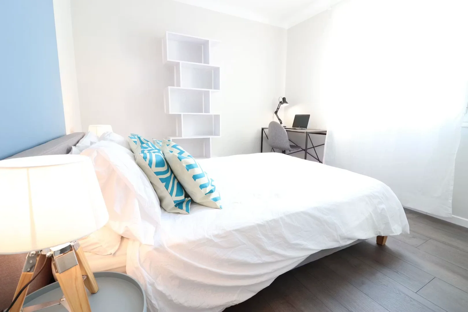Affordable room for students with ample lighting in
