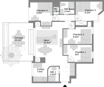 Habitación privada en 3 rue du 14 juillet 1789 Guyancourt 78280 FR, imagen 9 de 9