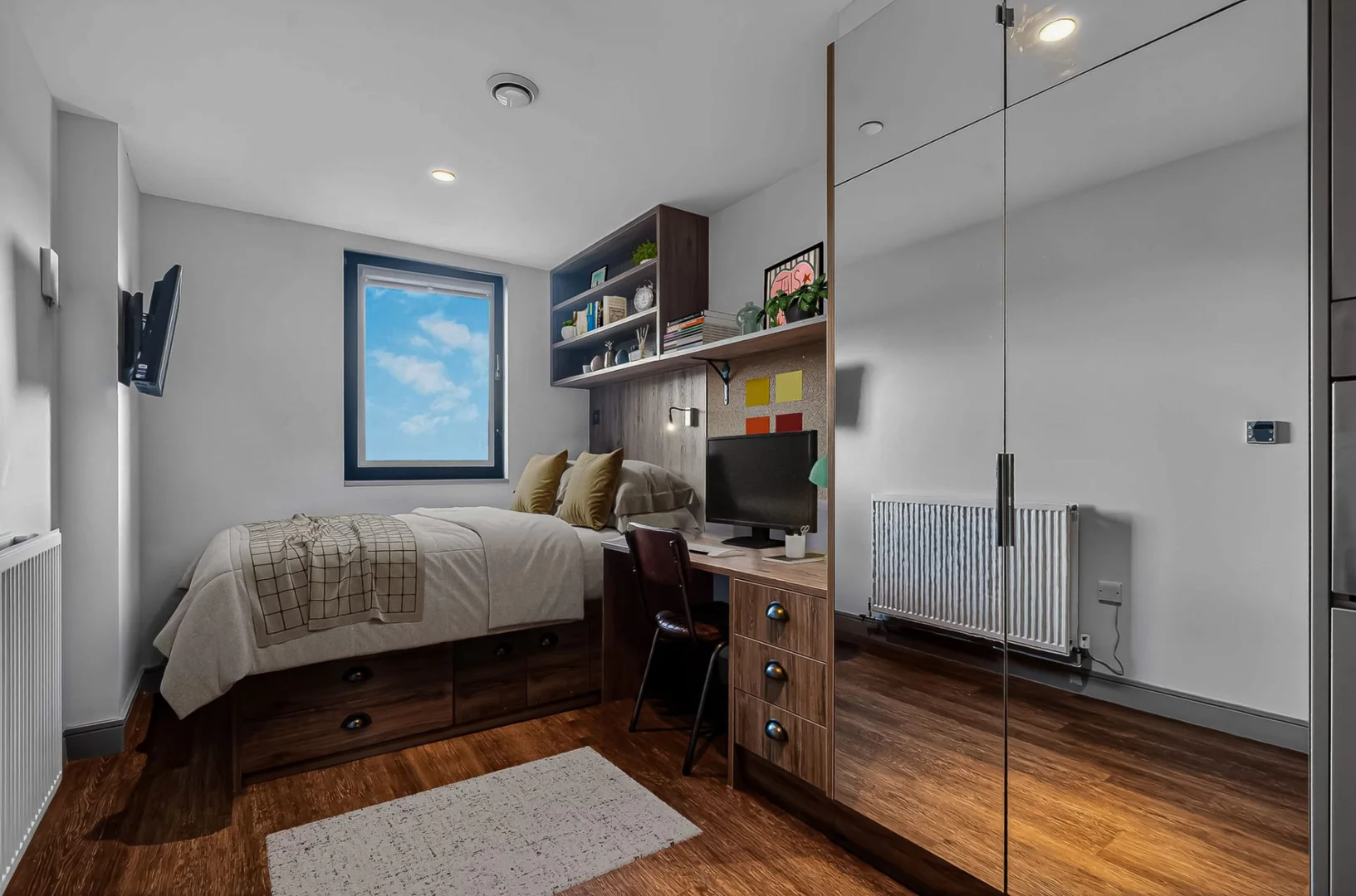 Self-contained studio for students in central