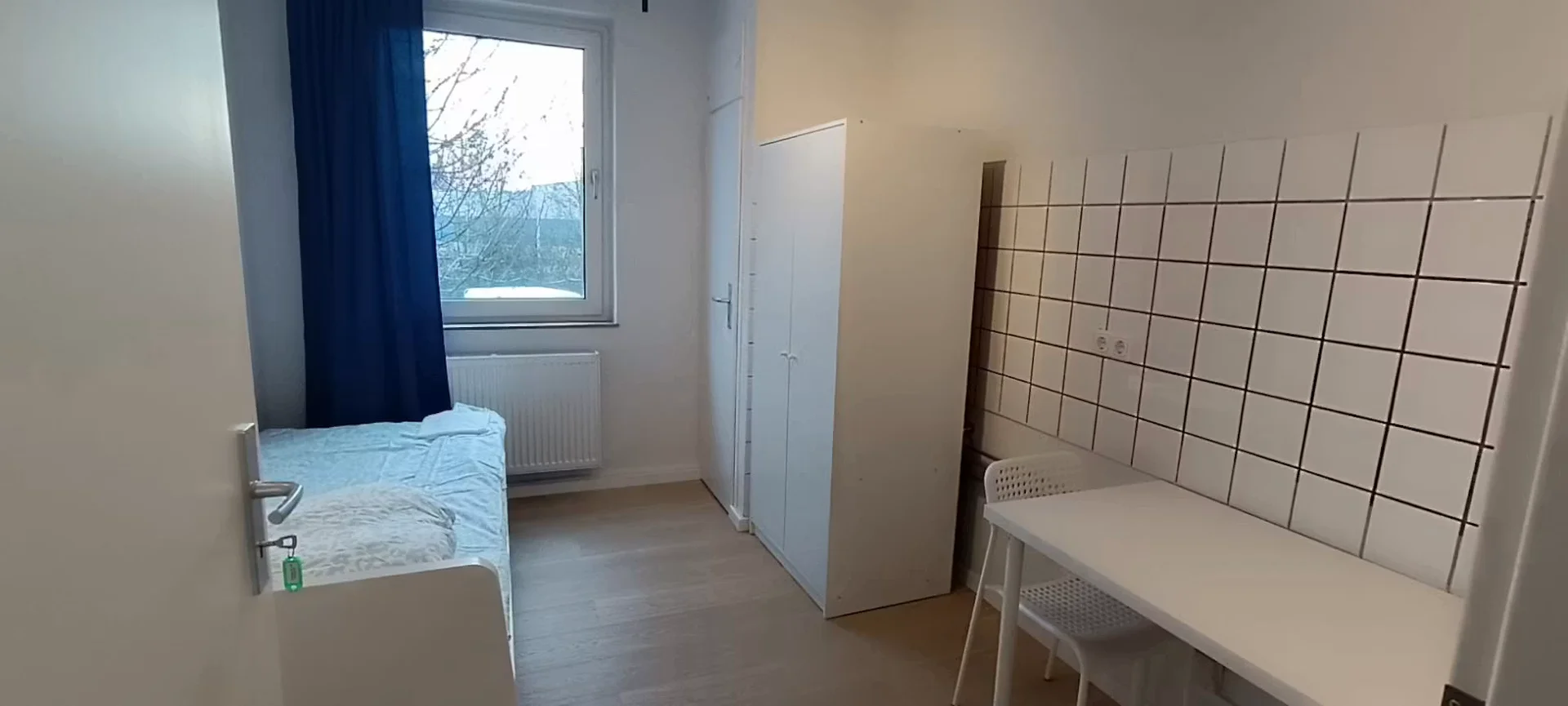 'de modern olanaklara sahip öğrenci dostu oda