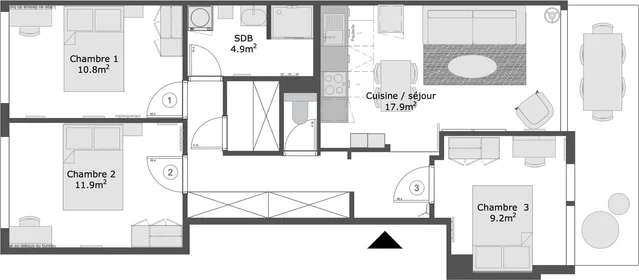 Privatzimmer in der 16 Pl. de Strasbourg, 13003 Marseille, France, bild 22 von 22