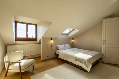 Antwerpen de çift kişilik yataklı kiralık oda