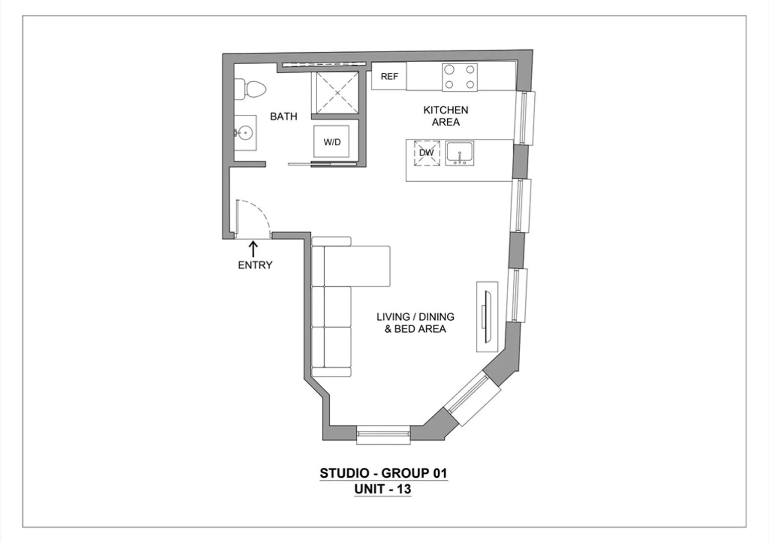 Kompakte Studiowohnung ideal für Studenten in 