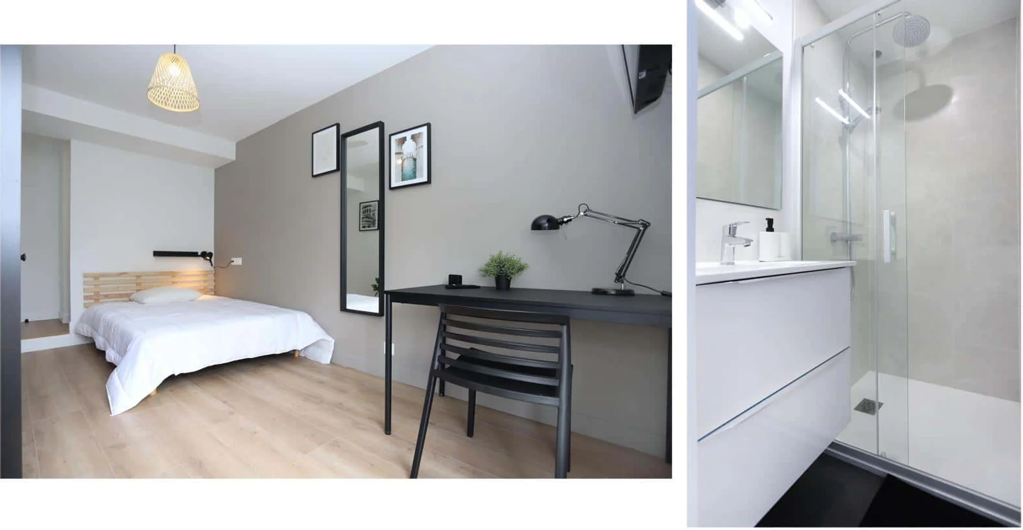 Quarto amigo do estudante em  com comodidades modernas