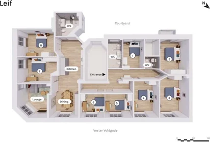 Stanza privata in Copenhagen, Denmark, immagine 24 di 24