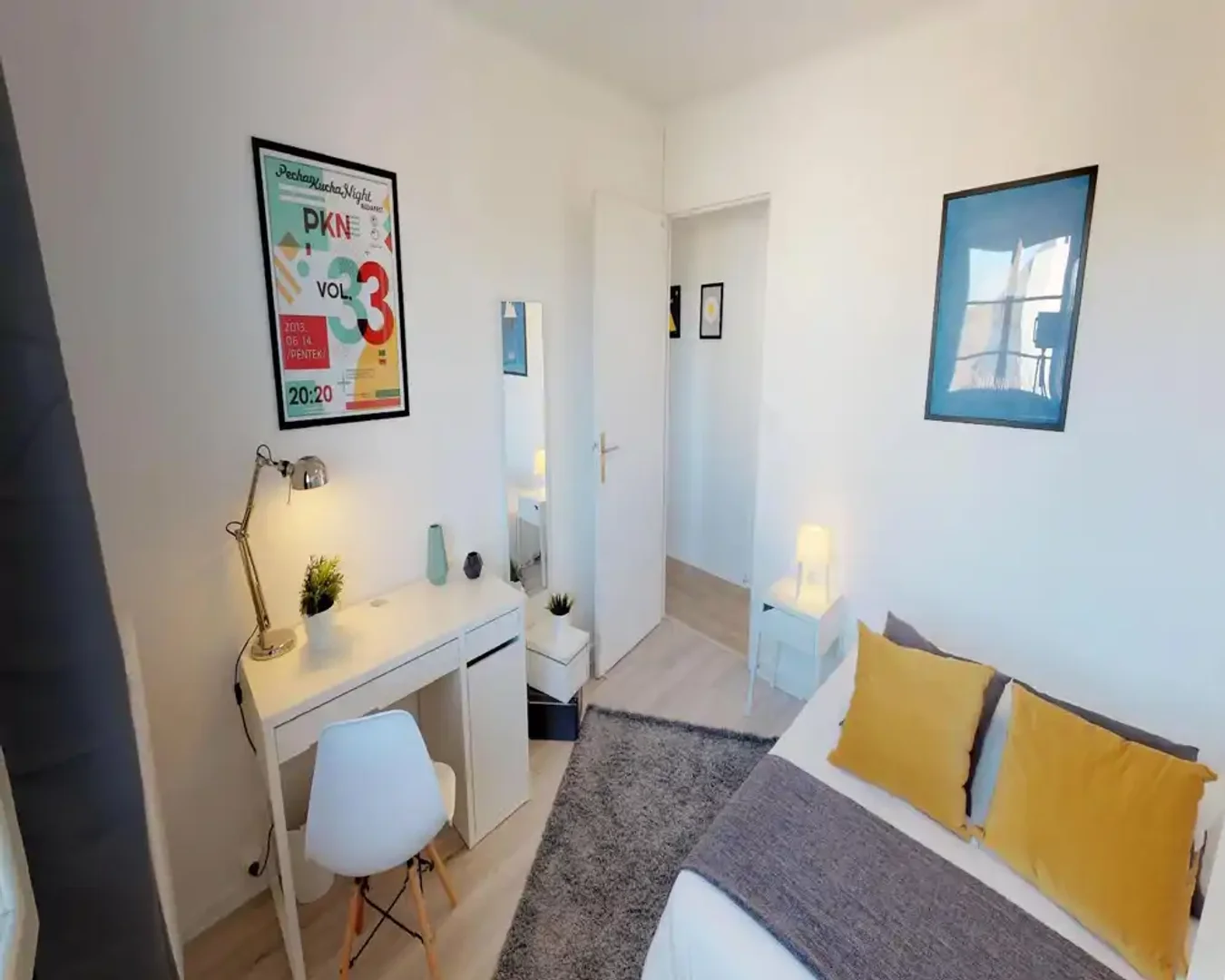 Habitación para estudiantes en  con área de estudio y facilidades compartidas