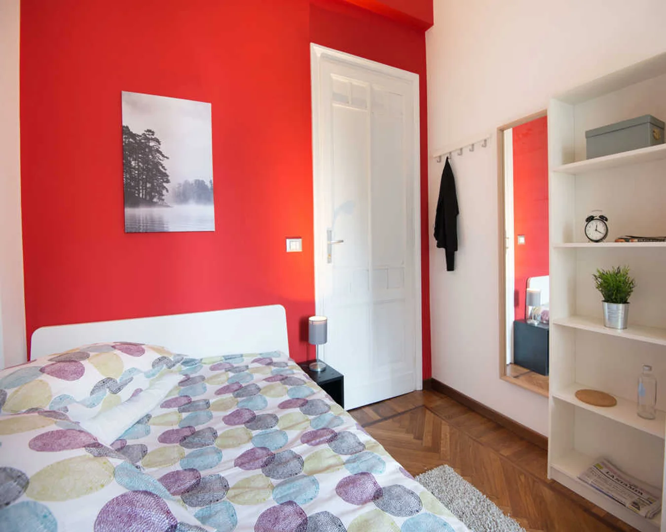 Habitación asequible para estudiantes con buena iluminación en 
