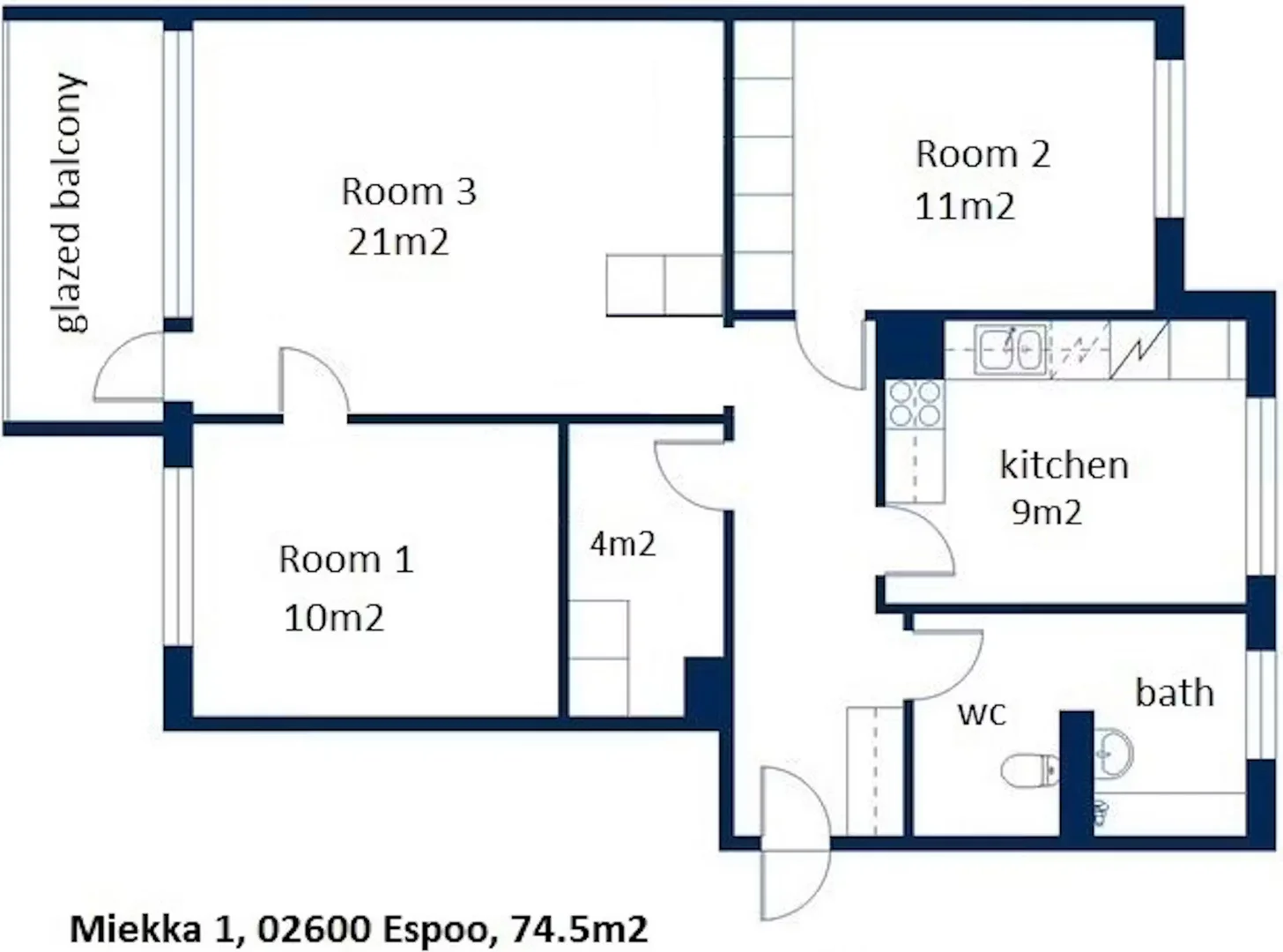 Habitación estudiantil luminosa y aireada con fácil acceso a la universidad en 