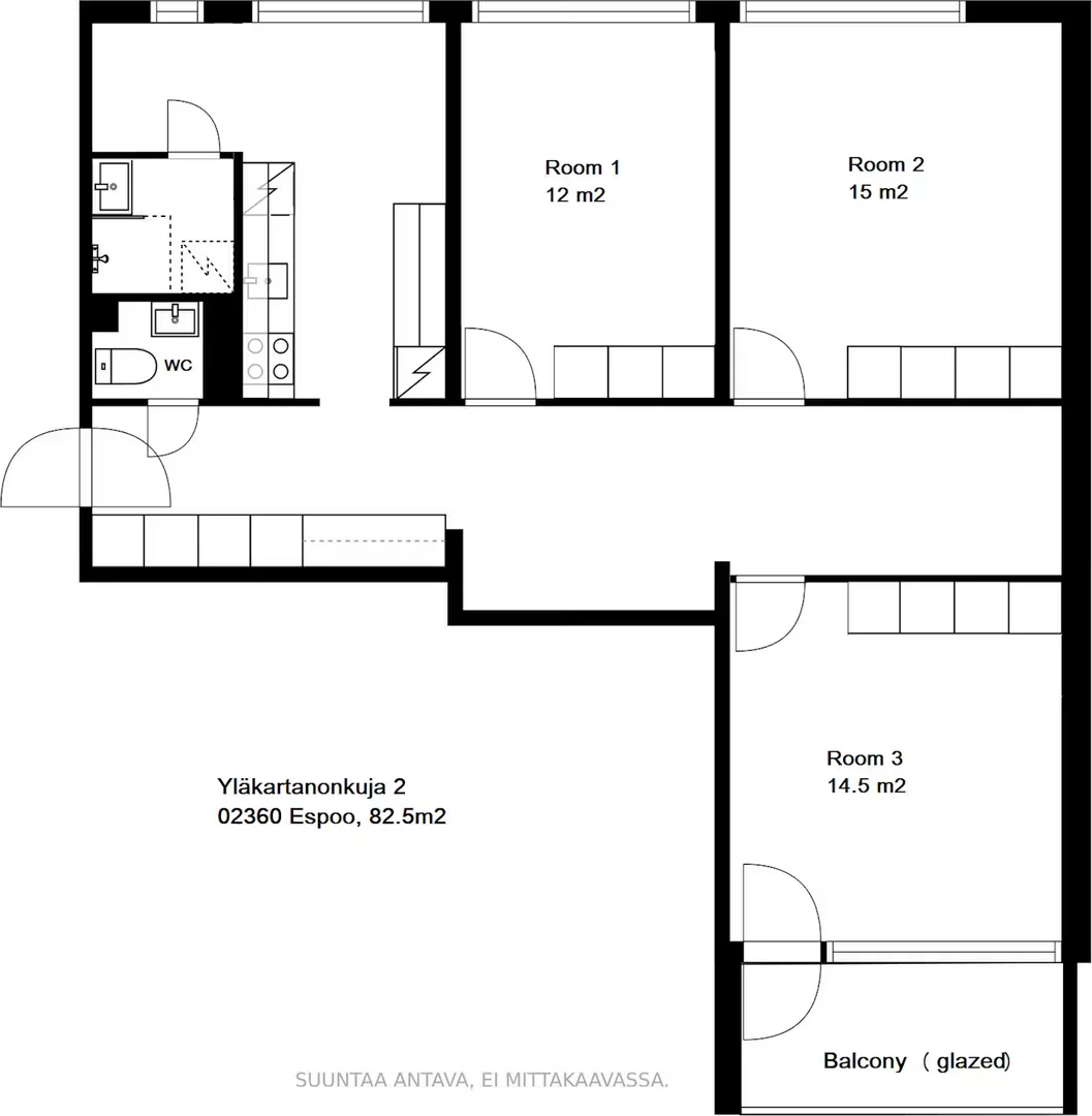 Habitación en apartamento estudiantil en alquiler en , completamente amueblado