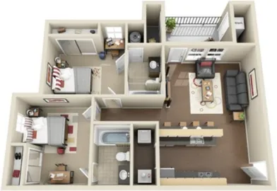 Luminoso e moderno appartamento a Lansing