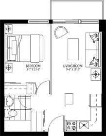 Apartamento totalmente mobilado em ottawa