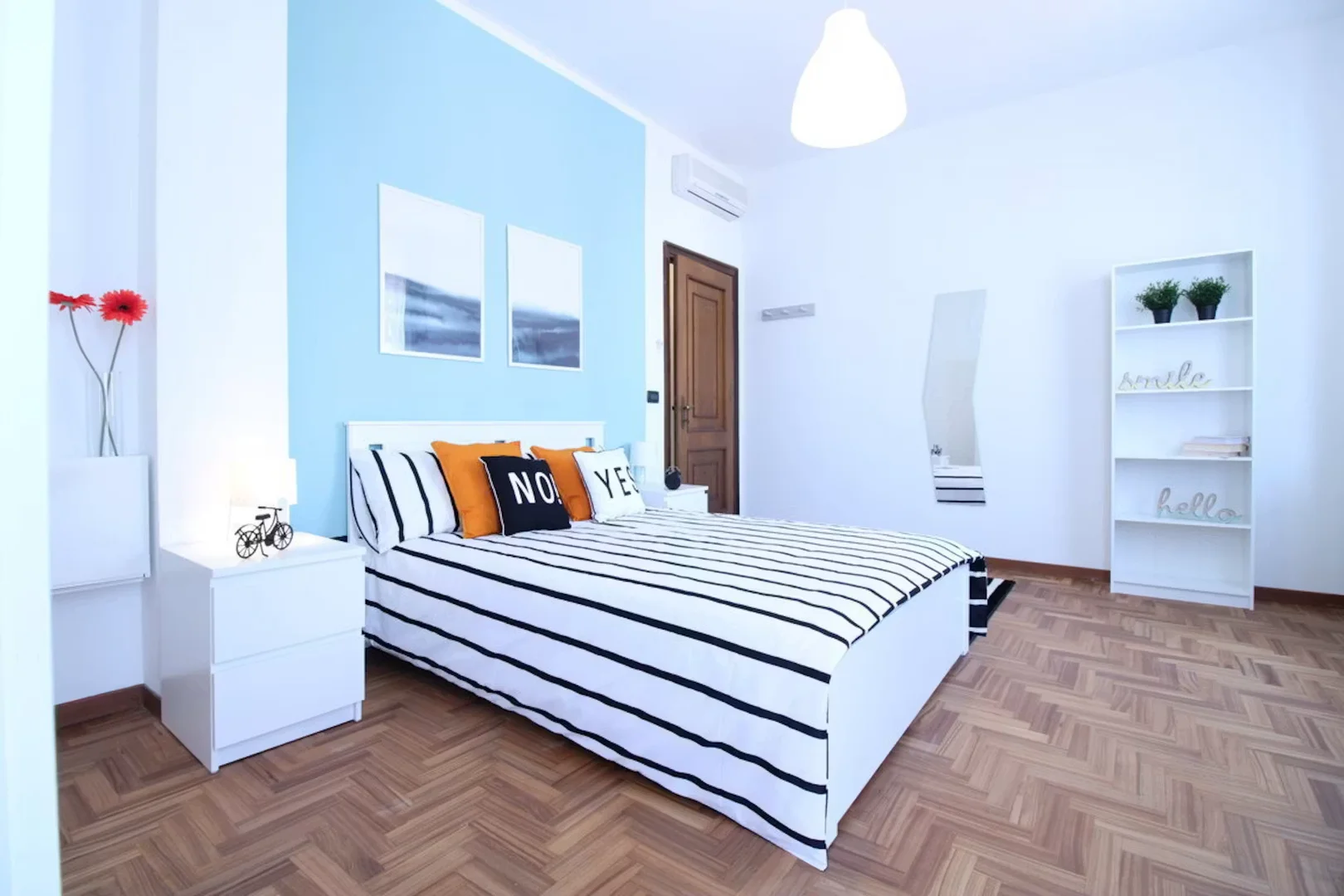 Affordable room for students with ample lighting in