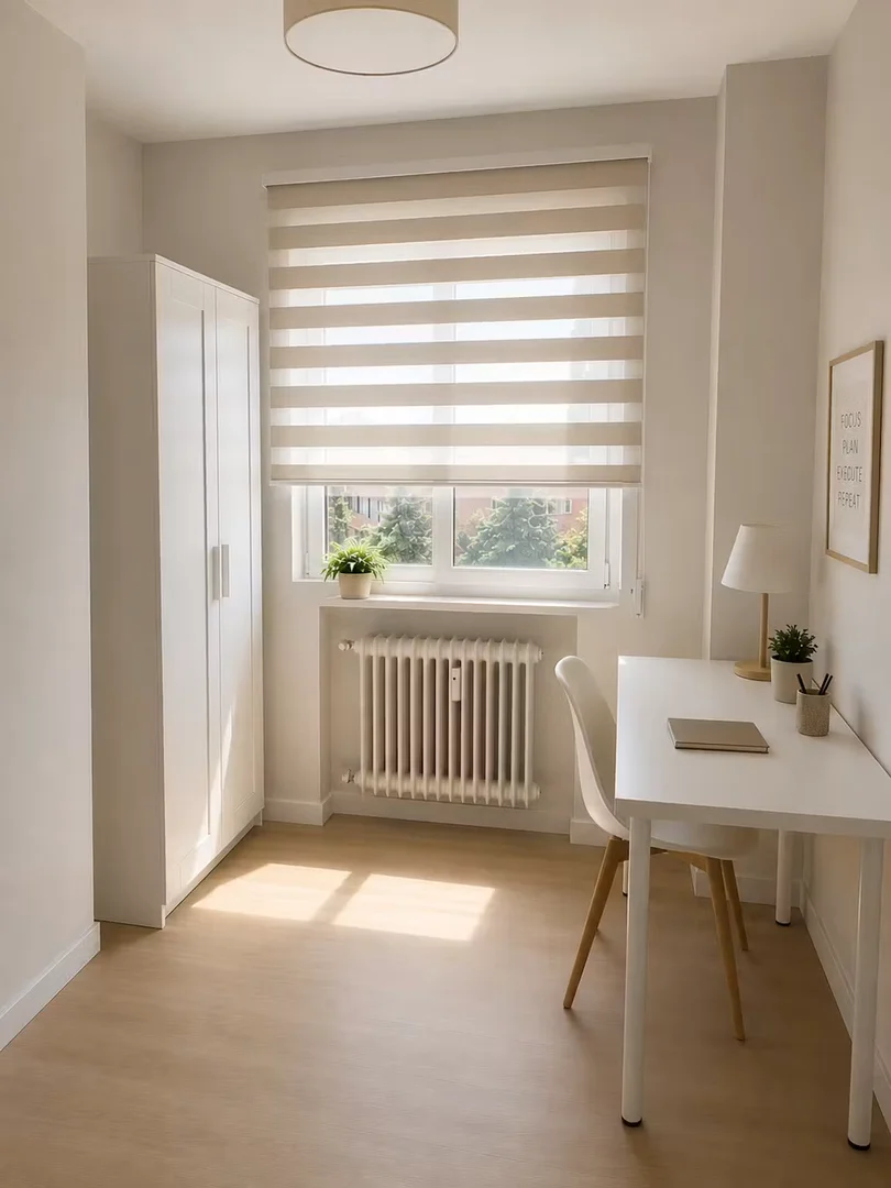 Affordable room for students with ample lighting in
