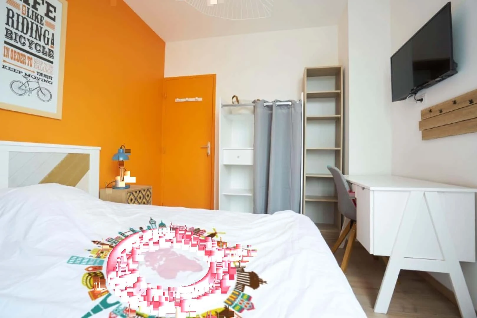 Habitación estudiantil económica con ubicación conveniente en 