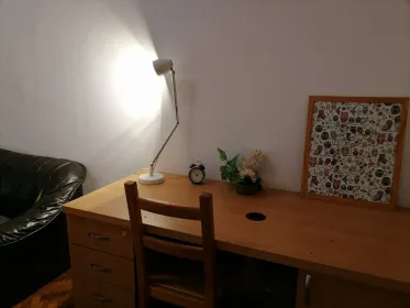 Mehrbettzimmer mit Schreibtisch in Budapest
