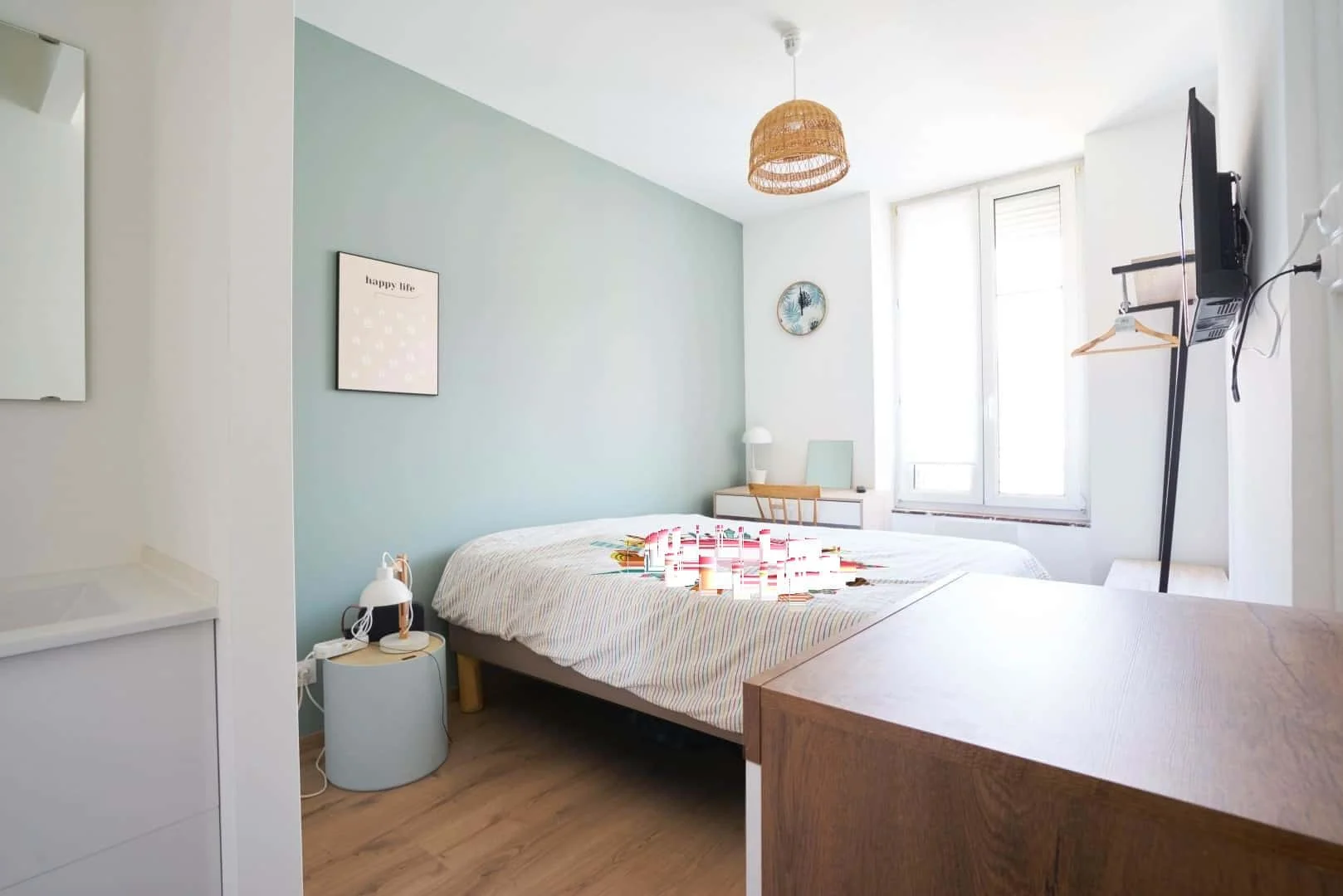 Chambre d'étudiant confortable et spacieuse dans 
