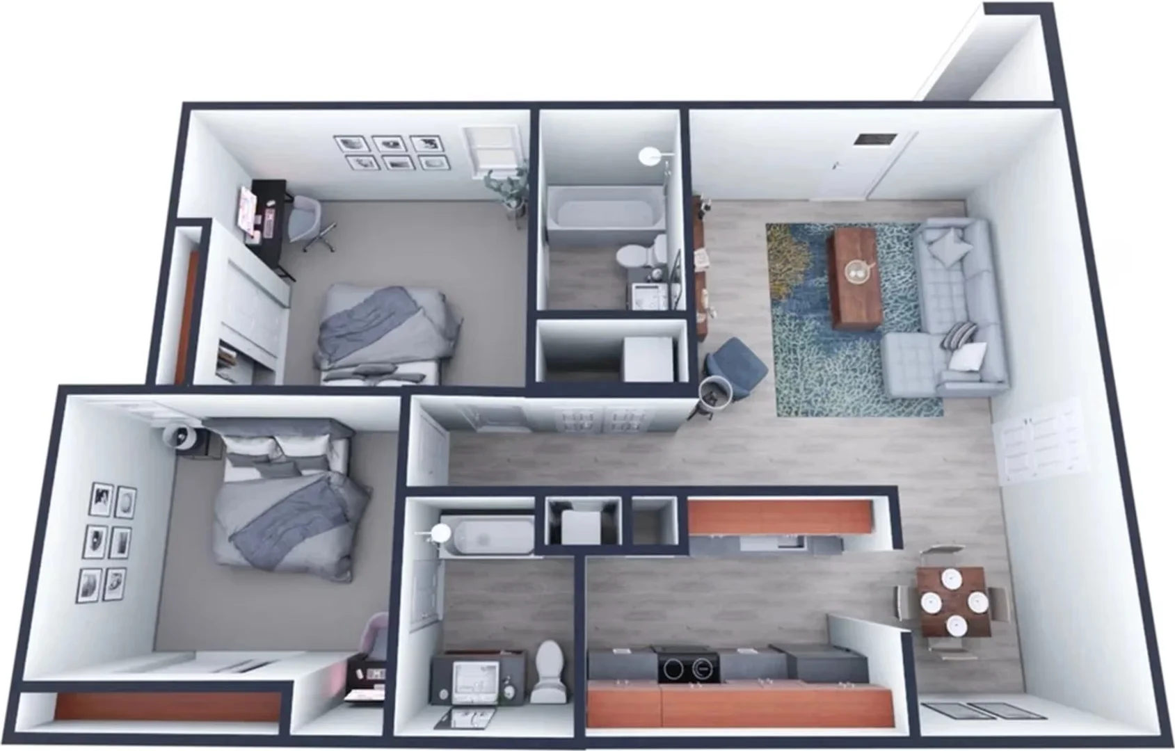 Studentenfreundliches Zimmer in  mit modernen Annehmlichkeiten