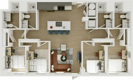 Chambre privée à West Wood Street, image 1 de 45