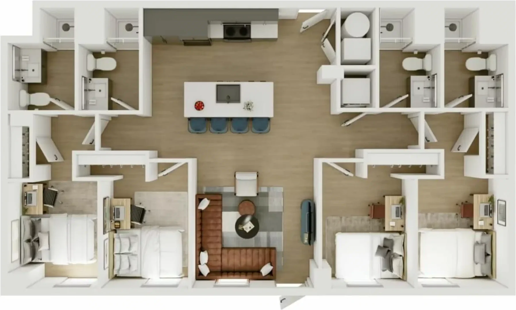 Chambre d'étudiant confortable et spacieuse dans