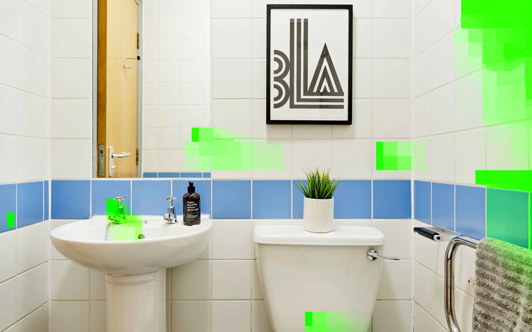 Student-friendly room in  with modern amenities