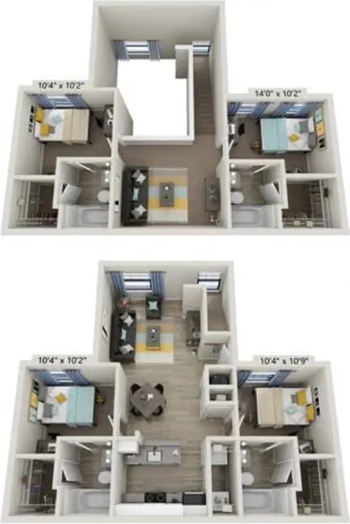 Chambre d'étudiant économique avec emplacement pratique dans 