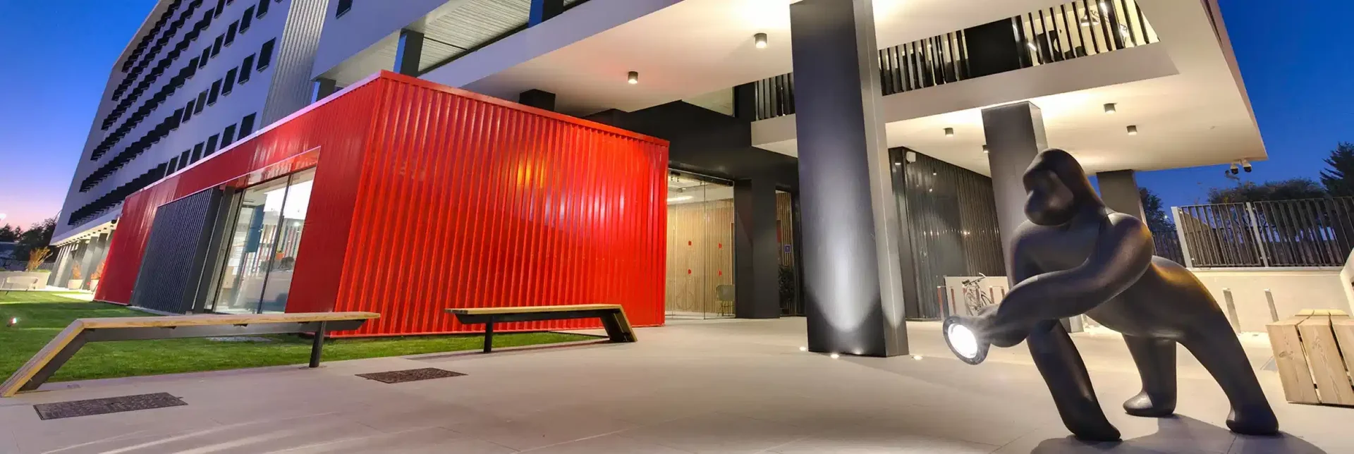 Estudio para estudiantes con excelentes conexiones de transporte en 