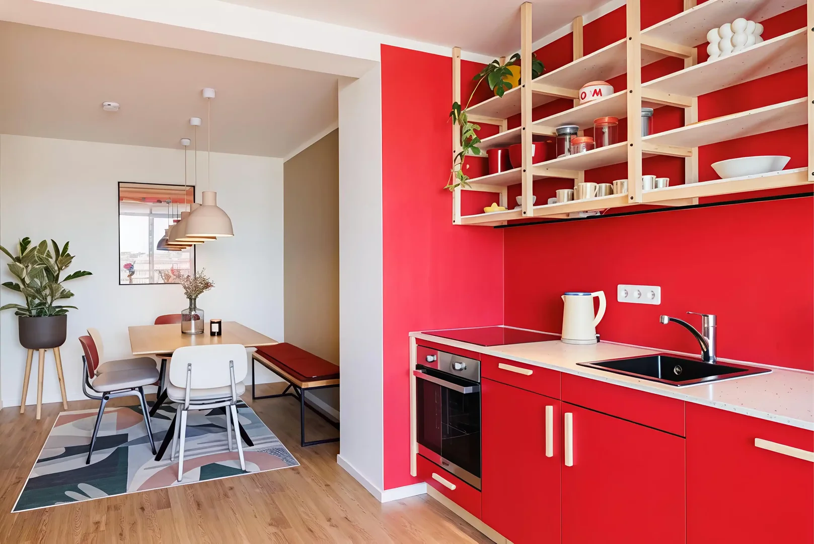 Comfortable and spacious student room in