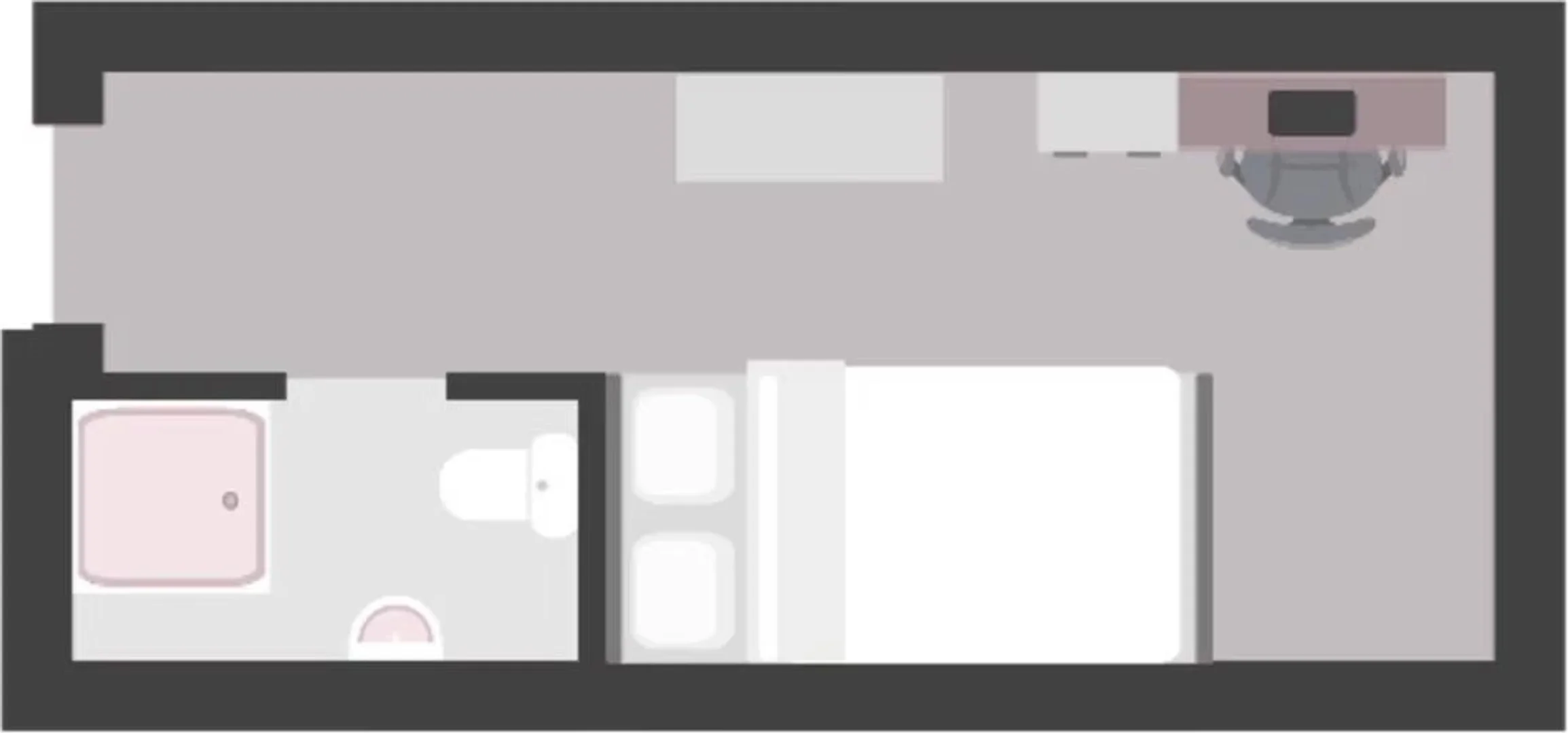 Chambre d'étudiant confortable et spacieuse dans 