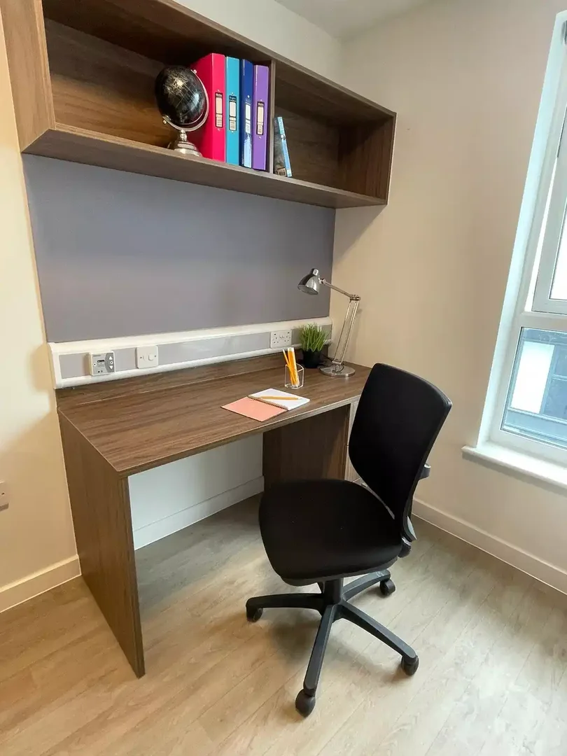 Stanza economica per studenti con ampia illuminazione in 