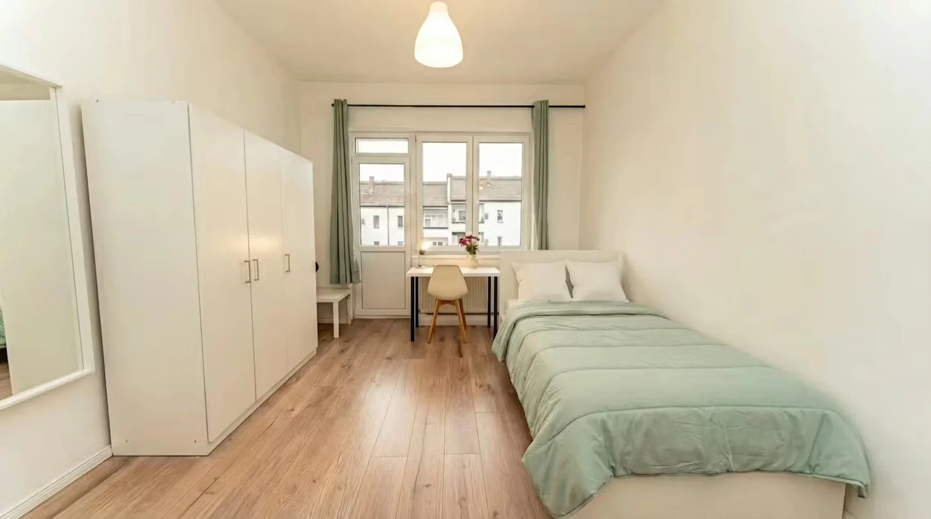 Affordable room for students with ample lighting in 