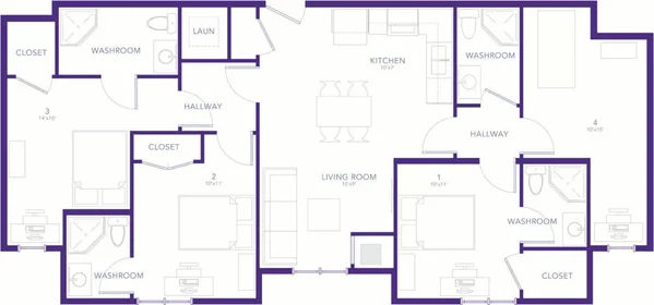 Habitación privada en Sherwood Forest Square, imagen 1 de 10