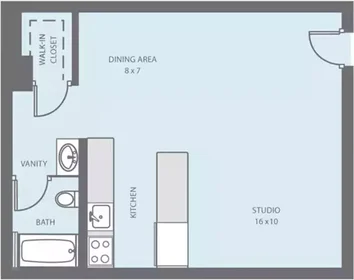 Studio in der East Don Carlos, bild 1 von 32