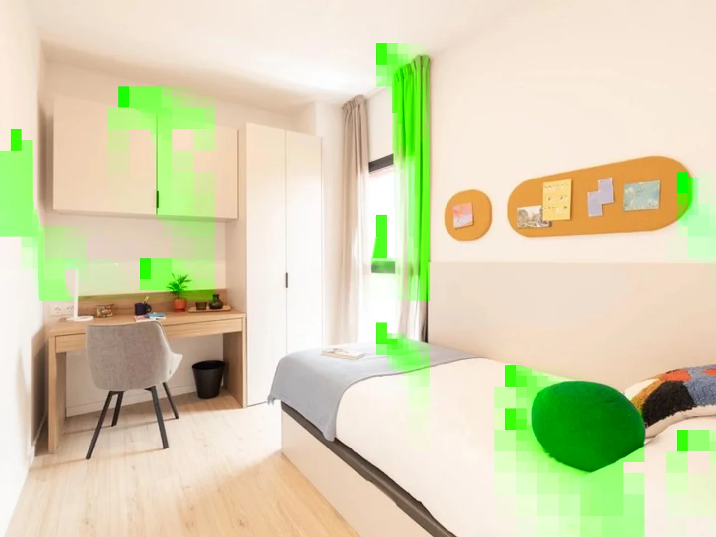 'de öğrenci dairesinde, tamamen mobilyalı kiralık oda