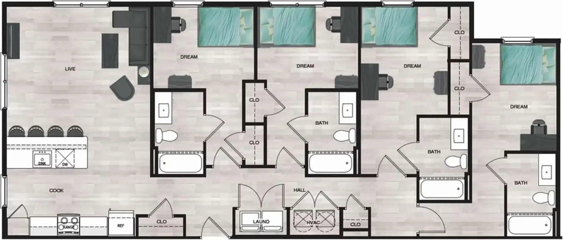 Budget-friendly student room close to campus in 